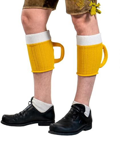 Wadlmaß Original Bavarian Beersocks – Bierstulpen für warme Waden – Lustiges Bier Geschenk für Männer & Frauen – Perfekt für Fußballabende, Public Viewing, Fanmeile, Oktoberfest & Grillparty