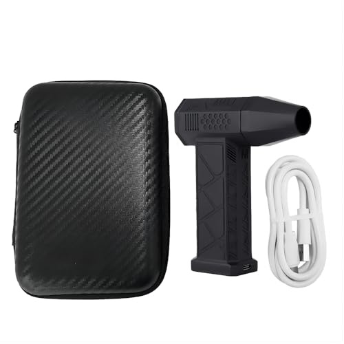 Hancaner Elektrische Staubgebläse Luftdruckspray,130000 U/min, Druckluft Compressed Air Duster mit 2 * 3000mAh Akku,für PC Reinigungsset, Auto, Sofa