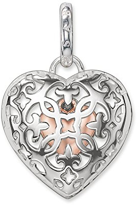 THOMAS SABO Damen Anhänger Medallion Herz 925 Sterling Silber PE704-415-12