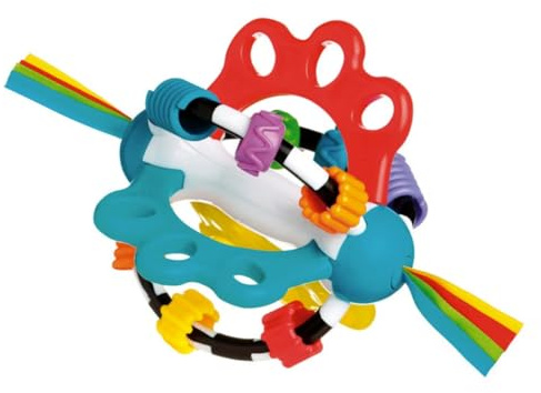 Playgro Baby Rasselball - Babyrasselball - Kinderrasselball - Rasselball - Motorik - Babyspielzeug - Babymotorik - farbig