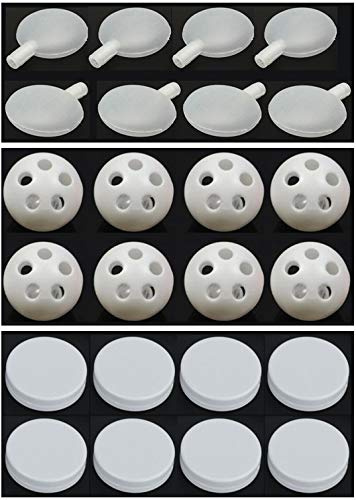 Shop of Wonder │ Maxi Set mit 8 Quietscherm, 8 Rasselbällen und 8 Rasseldosen zum Einnähen
