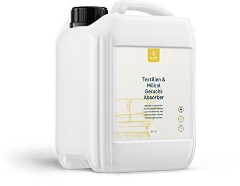eco:fy Geruchsentferner Spray Geruchsneutralisierer Geruchsabsorber Textilerfrischer Entfernt festsitzende Gerüche fasertief (2,5 Liter) transparent