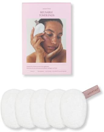 Waschies Toner Pads – 5er-Set Weiß – waschbar, wiederverwendbar & nachhaltig - sanft & hypoallergen - geeignet für alle Hauttypen – Alternative zu Einweg-Wattepads