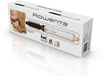 Rowenta CF3910 Warmluftbürste Curl Release, Abrollsystem für einfache Locken und Wellen, Keramik-/Turmalinbeschichtung, 2 Temperatur und Gebläseeinstellungen, Weiß, 1 Stück (1er Pack