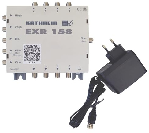 Kathrein EXR 158 Satelliten-ZF-Verteilsystem Multischalter (1 Satellit, 8 Teilnehmeranschlüsse, Klasse A)