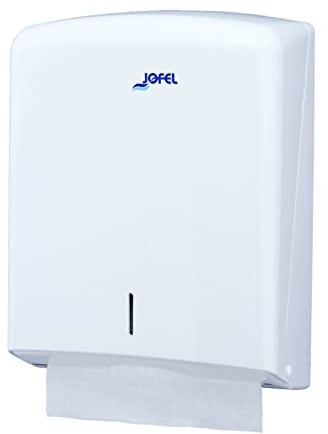 Jofel AH33000 - HANDTUCHSPENDER Z-FALZ AZUR, Wandmontage, aus Acrylnitril-Butadien-Styrol, WEISS