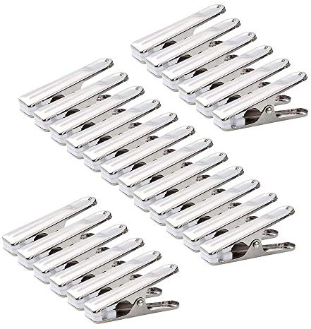 STARVAST 80 Stück Wäscheklammern Edelstahl 2.7 Zoll, langlebig, Winddicht Wäscheklammern aus Edelstahl Metall für Handtücher, Socken, Unterwäsche, Kleidung