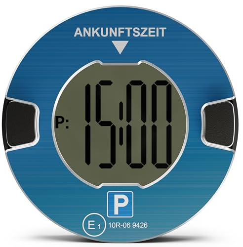 OOONO P-DISC NO1 - Elektronische Parkscheibe mit Zulassung fürs Auto - Automatische Digitale Parkscheibe Elektrisch mit Zulassung vom KBA nach StVO - Elektrische Parkuhr Auto zugelassen
