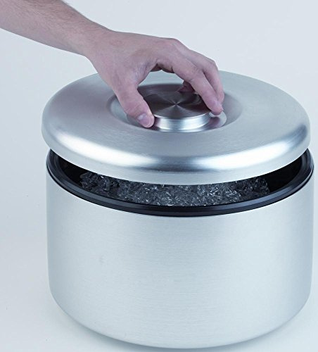 APS Eisbox Aluminium Eisbehälter, Edelstahlfarben, Volumen: 3 l. | Höhe 20 cm