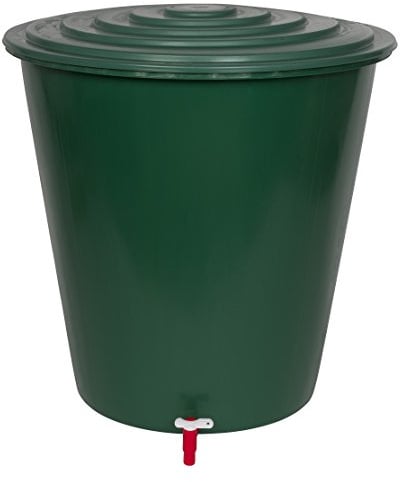 XL Wassertank 210 Liter aus Kunststoff in Grün. Inklusive Wasserhahn (optional zu montieren) und Deckel mit Sicherheitsverschluss! Topp für den Garten!