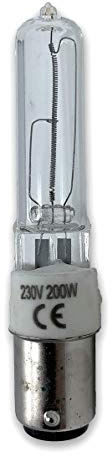 Ba15d B15d Halogenlampe Ceramik 200W 230 Volt Klar Ersetzt 64499 und 64479