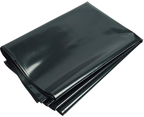 KAHEIGN 2x3m Polyethylenfolie Schwarze Gewächshausfolie, 2mil Extra Dick Reißfest Gartenfolie aus Polyethylen, Folientunnel für Gartenarbeit Tomatenhaus Treibhaus Folie (125Mu /500G)