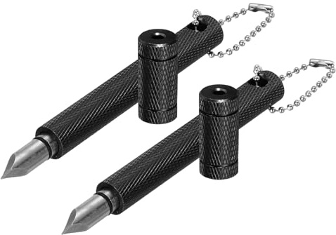 PATIKIL Golf Club Groove Sharpener, 2 Stück Golf Club Wiederaufbereitungswerkzeug und Reiniger für Männer U & V-Rillen Wedges Eisen Erzeugen optimale Rückwärtsdrehung, Schwarz