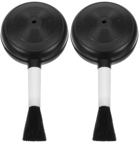 DEARMAMY 2 Stück Handlicher Air Blower mit Weichem Pinsel Staubfreier Objektivreiniger für Kamera Laptop und Elektronik Schonende Reinigung ohne Kratzer Vielseitiges Gebläse für Präzise