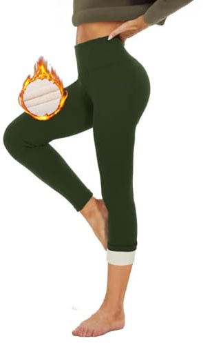 HLTPRO Thermo Leggings Damen Gefüttert High Waist Blickdicht Winter | Warme Thermoleggings mit Weichem Fleecefutter, Thermohose Dick und Bequem für Outdoor und Zuhause