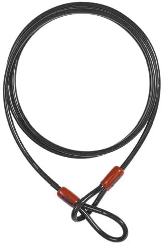 ABUS Schlaufenkabel Cobra 10 - Stahlseil mit Kunststoff ummantelt - Sicherung für Fahrrad- und Motorrad-Zubehör - 1,4 Meter lang, 10 mm stark, Schwarz