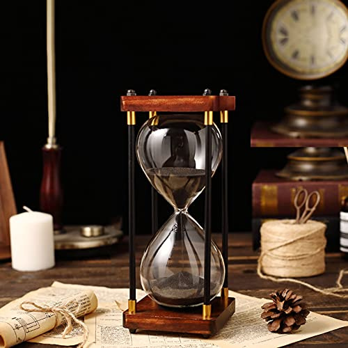 Brogtorl Sanduhr Hourglass Timer Sandglass 30/60 Minuten Sanduhr Geeignet für Zuhause,Schreibtisch,Bürodekoration,Mehrere Farben zur Auswahl.