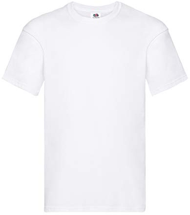 Fruit of The Loom Herren Original T. T-Shirt (5er Pack), weiß, M