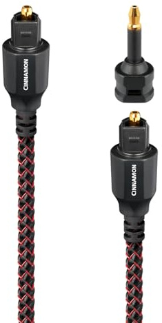 AudioQuest Cinnamon Optilink Audiokabel, 1,5 m, Toslink, 1,5 m, Schwarz