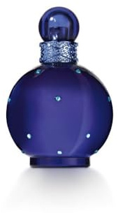 Britney Spears Midnight Fantasy 100 ml – Eau de Parfum für Damen – Blumiger Amber-Frucht Duft – Noten von Exotischer Pflaume, Samtiger Iris und Amber – Parfum Damen – Nachtblauer Flakon
