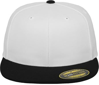 Flexfit Erwachsene Mütze Premium 210 Fitted 2-Tone, Blk/Gry, L/XL, 6210T
