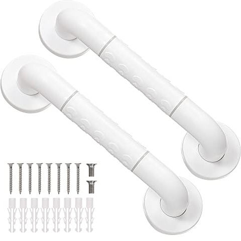 2 x Handlauf Edelstahl für das Badezimmer, Haltegriff Dusche für senioren (30CM)