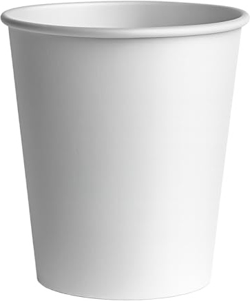 NANDEYIBI 200 Stk. Pappbecher weiß 200 ml - 8oz - Coffee to go | Einweg Kaffeebecher & Papierbecher, Partybecher, Bastelbecher | Trinkbecher für Heiß- & Kaltgetränke | Teebecher – Made in Germany