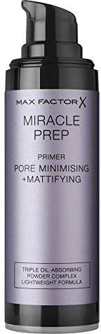 Max Factor Miracle Prep Pore Minimising & Mattifying Primer – Mit pflegender Hyaluronsäure – Für ein ideal mattiertes und ebenmäßiges Finish