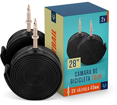 Alphatrail Fahrradschlauch Rick 28 Zoll SV Französisches Ventil 2X Set mit Mobilitätsgarantie I Kompatible Fahrradreifen Schwalbe, Continental, Conti, Michelin, Kenda & Maxxis Fahrrad Schlauch