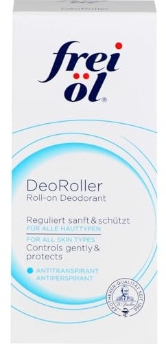 frei öl MED DeoRoller, Deodorant, 48h Deo-Schutz, alkoholfrei und vegan, reguliert die Schweißbildung, 50 ml