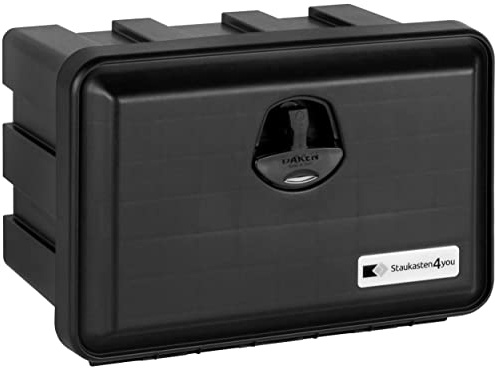 LKW Staukasten aus Kunststoff 500x350x300mm 30 ltr, Edelstahlhaus Werkzeugkasten, Unterbaubox für Nutzfahrzeuge Anhänger, Staubox, Werkzeugkiste, Gurtkiste, Deichselbox, Daken Just, Daken J030