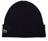 Lacoste Herren Rb0001 Beanie-Mtze, Marineblau, Einheitsgröße