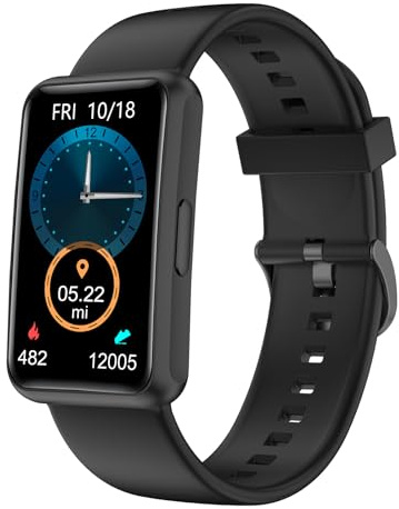 Schrittzähler Uhr (Ohne App/Ohne Handy) 1,47'' Screen Einfach Fitness Tracker Smartwatch mit Kalorienzähler Schlafmonitor Stoppuhr Wasserdicht Timer Gehen Laufen Fitnessuhr für Senioren/Männer/Frauen