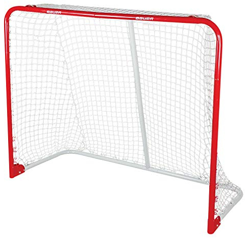 Bauer Deluxe Rec Stahltor, 137 x 110 cm, Rot
