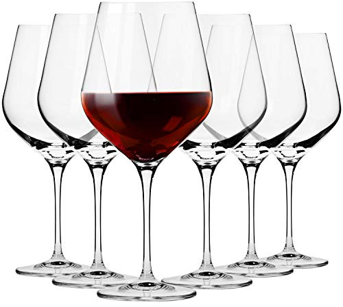 Krosno Burgunder Rotweingläser Splendour Kollektion, 6er Set, 900 ml