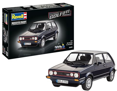 Revell Modellbausatz Volkswagen Golf GTI Pirelli-Sonderedition I Maßstab 1:24 I Detailgetreues Modell I Level 4 I Ideal für Fans des klassischen Sportwagens