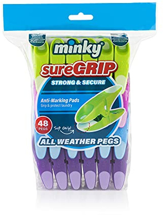 Minky 48 Stück sichere Wäscheklammern