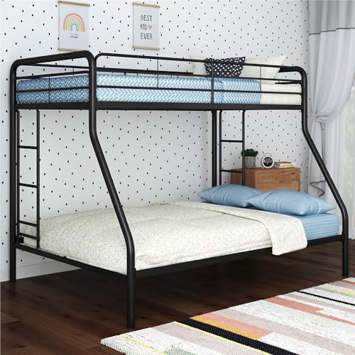 Twin-Over-Ganzmetall-Etagenbett Dorel Mehrere Farben, platzsparendes Design, langlebige Stahlrahmenkonstruktion