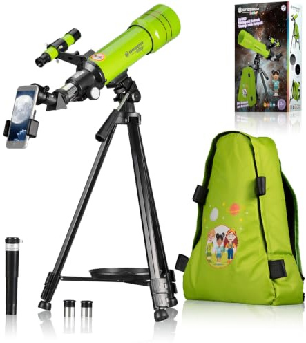 BRESSER JUNIOR Linsenteleskop 70/400 mit Rucksack