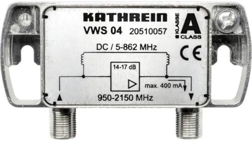 Kathrein VWS 04 Satelliten-ZF-Verstärker (Empfangsbereich 47-862 MHz, 950-2150 MHz)