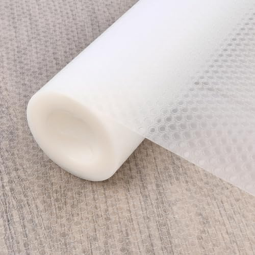 DODUOS 45×500cm Schutzmatte Schrank Schubladenmatte Transparent, Transparent Wasserfest Zuschneidbar Schrankpapier, Antirutschmatte Schubladen für Schubladenauskleidung, Küchenschränke, Regalschrank