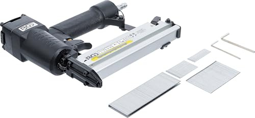 BGS 32801 | Druckluft-Kombi-Nagler | 50 mm | Nägel & Klammern | Stauchkopfnägel 10 - 50 mm (18GA) | Schmalrückenklammern 10 - 40 mm (18GA) | Arbeitsdruck 4 - 8 bar