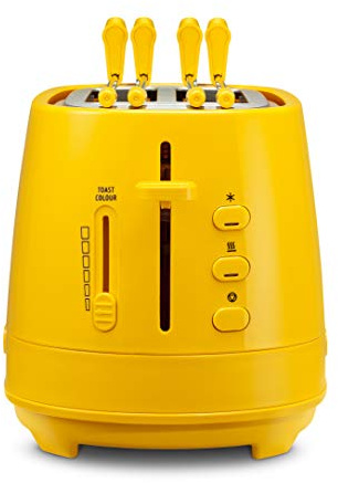 De Longhi CTLAP2203 Toaster mit Zange, 550 Watt. gelb