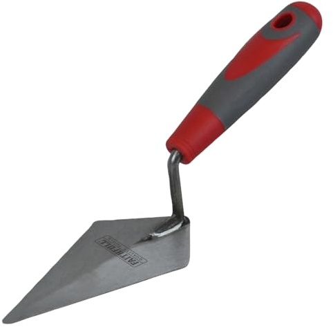 Faithfull Fugenkelle mit weichem Griff zum Formen, Reparieren und Ersetzen von Mörtel – 150 mm Stahlklinge