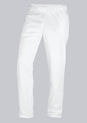 BP 1645-400-21-3XLl Unisex-Hose, mit Gummizug in der Taille, 215,00 g/m² Stoffmischung, weiß, 3XLl