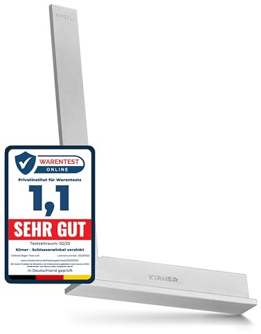 Profi Schlosserwinkel mit Anschlag 250mm - Rostfrei & Verzinkt Anschlagwinkel Metall - für präzise Arbeiten im Metallbau und Werkstatt - exakter 90 grad Winkel mit Anschlag, Anreißwinkel