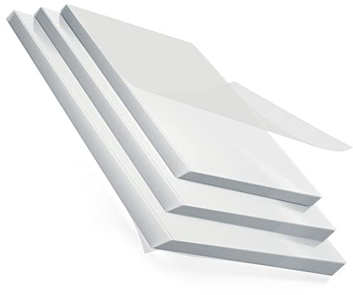 Laminierfolien A4 A5 A6, MIX -L 160 Mikron (2 x 80 Mikron) 50 Stück | A4x10, A5x15, A6x25, Glaenzend, Premium Qualität, Geeignet für Fotos und Hinweise Laminierblätter für Laminiergerät