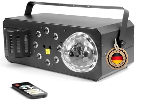 ETEC Professional LED Partybox FX-3 DMX Derby Magic Ball Stroboskop Moonflower DJ Effekt Disco Wash Jelly Astro Ball Veranstaltung Bühnenbeleuchtung Party Show Farbmischung