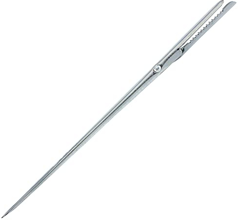 Westmark Spicknadel mit gezahnter Klemme, Länge: 19,3 cm, Rostfreier Edelstahl, Silber, 126722E1