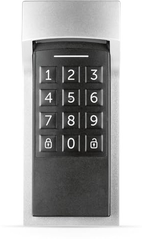 Homematic IP Keypad, Smart Home, Codeschloss für die Haustür mit App-Funktion, Öffnen und Schließen mit Zahlencode, Erweiterung für Homematic IP Türschlossantrieb, 156424A0